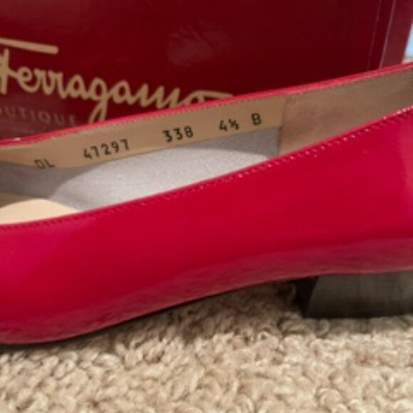 Salvatore Ferragamo Red Loafers Size 4.5 - Picture 2 of 6